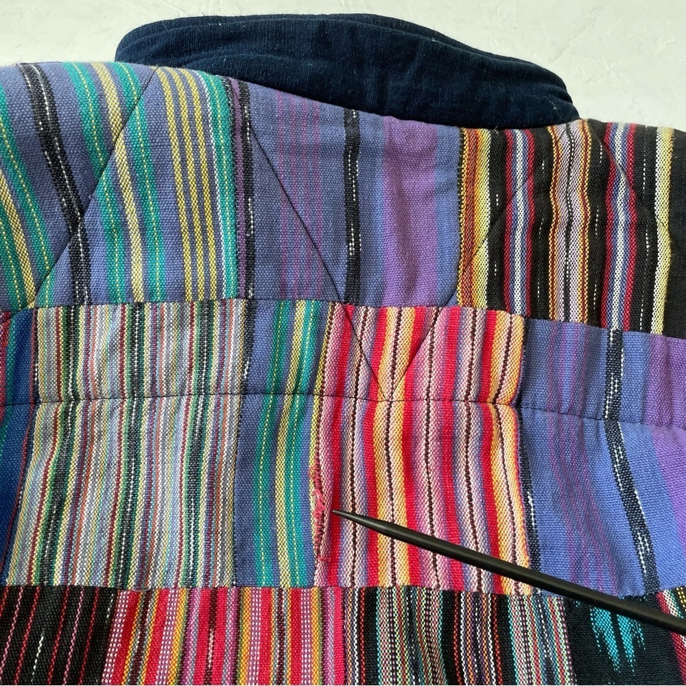 James Halbert Serape Patchwork Bomber Jacket Ethn… - image 3